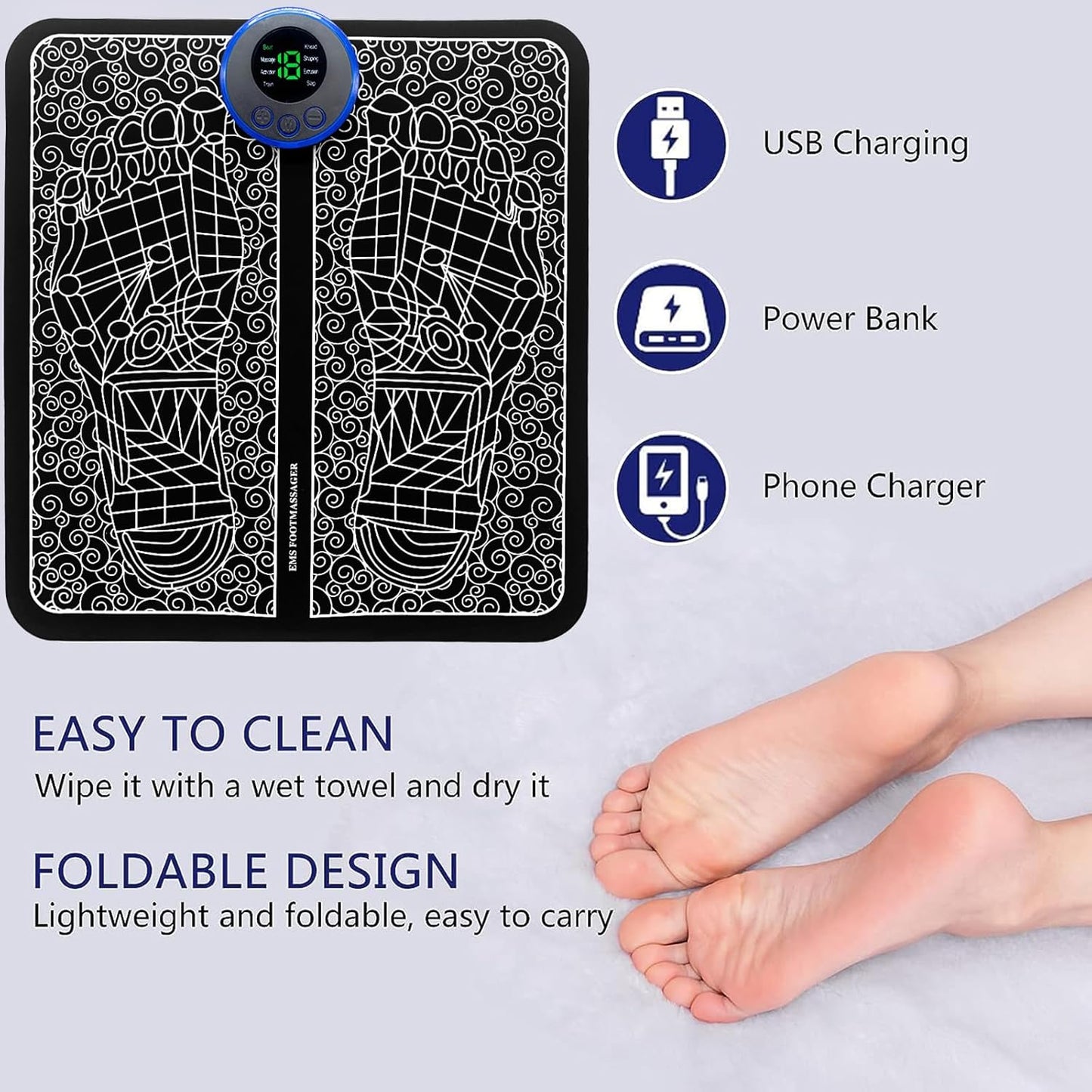Instant Foot Relief with EMS Technology